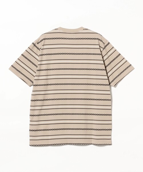 BEAMS PLUS（ビームスプラス）の「ジャカード ストライプ ポケット Tシャツ（Tシャツ/カットソー・メンズ・オリーブ/ブラウン/ベージュ・L/M/XL/S）」の7枚目の写真