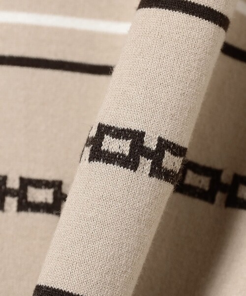 BEAMS PLUS（ビームスプラス）の「ジャカード ストライプ ポケット Tシャツ（Tシャツ/カットソー・メンズ・オリーブ/ブラウン/ベージュ・L/M/XL/S）」の8枚目の写真