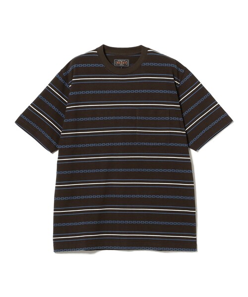 ストライプ Tシャツ　ponkich23.5 セール】縞プリントTEE ユニセックス FKF25S1TP01【FUNKYFUN