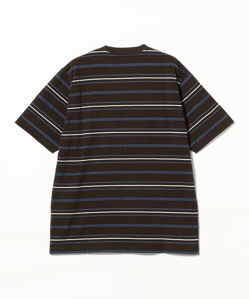 BEAMS PLUS（ビームスプラス）の「ジャカード ストライプ ポケット Tシャツ（Tシャツ/カットソー・メンズ・オリーブ/ブラウン/ベージュ・L/M/XL/S）」の17枚目の写真