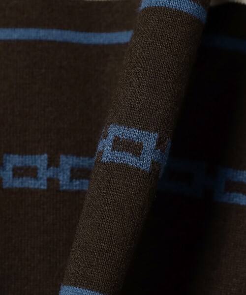 BEAMS PLUS（ビームスプラス）の「ジャカード ストライプ ポケット Tシャツ（Tシャツ/カットソー・メンズ・オリーブ/ブラウン/ベージュ・L/M/XL/S）」の18枚目の写真