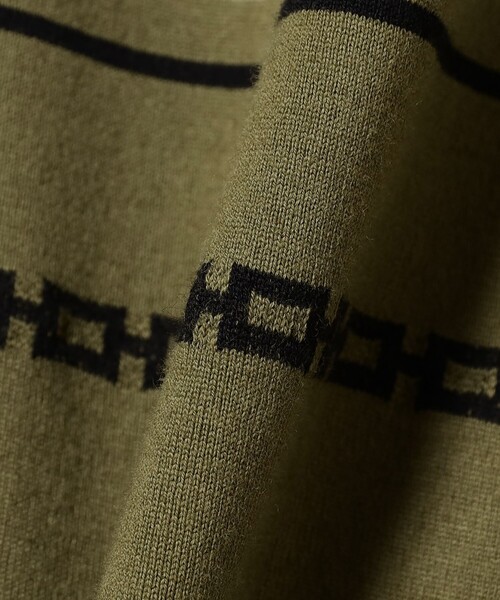 BEAMS PLUS（ビームスプラス）の「ジャカード ストライプ ポケット Tシャツ（Tシャツ/カットソー・メンズ・オリーブ/ブラウン/ベージュ・L/M/XL/S）」の22枚目の写真