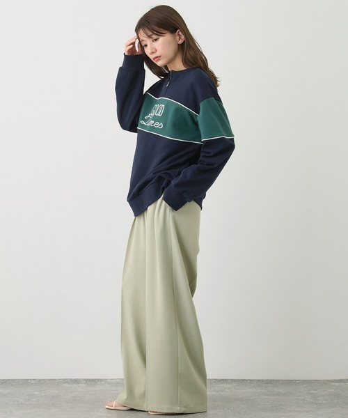 NICOLE CLUB(ニコル クラブ)の「ストレッチタックパンツ(その他パンツ・レディース・ライトグリーン/グレー・MEDIUM)」の17枚目の写真
