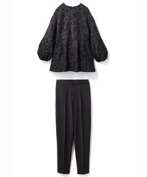 IEDIT パール風パーツがポイントのロングジレコーデ3点セット