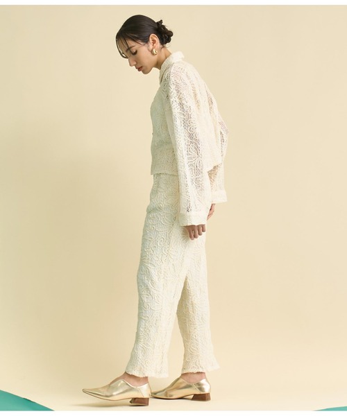 Settimissimo（セッティミッシモ）の「フラワーコード刺繍 ワイドスリーブ シャツ（シャツ/ブラウス・レディース・ブラウン/アイボリー・FREE）」の12枚目の写真