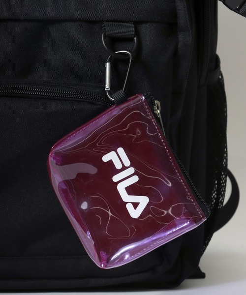 FILA(フィラ)の「FILA(フィラ)クリアポーチ付バックパック/リュックサック メンズ レディース ユニセックス/スクールバッグ(バックパック/リュック・レディース・ブラック/ブラック×パープル/ブラック×ブルー・FREE)」の10枚目の写真