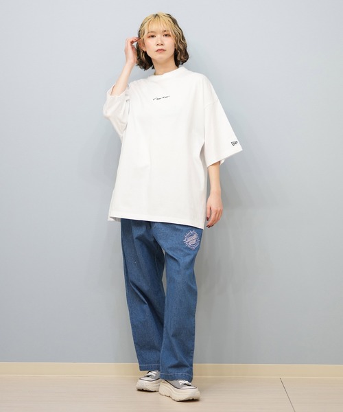 NEW ERA(ニューエラ)の「【ユニセックス】NEW ERA/ニューエラ オーバーサイズ 14410076/14410077/14410078(Tシャツ/カットソー・レディース・ブラック/ホワイト/ベージュ・XL)」の7枚目の写真