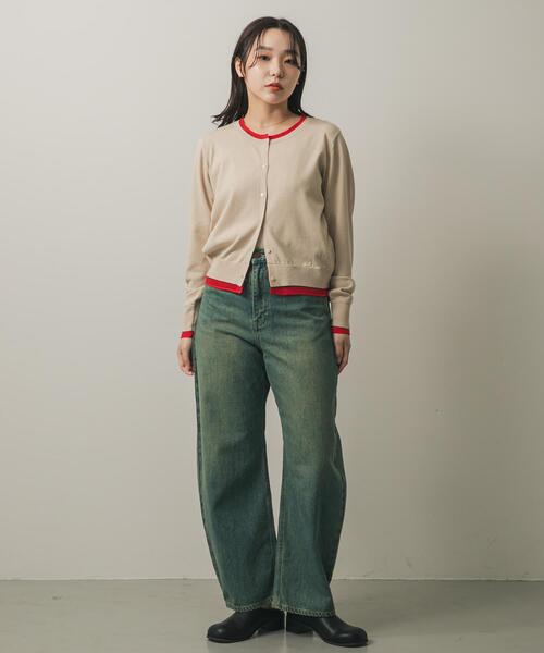 SENSE OF PLACE by URBAN RESEARCH（センスオブプレイスバイアーバンリサーチ）の「『別注』Lee101×SENSE OF PLACE　BARREL PANTS（デニムパンツ・レディース・グリーン系その他/ブラウン系その他・SMALL/MEDIUM）」の10枚目の写真
