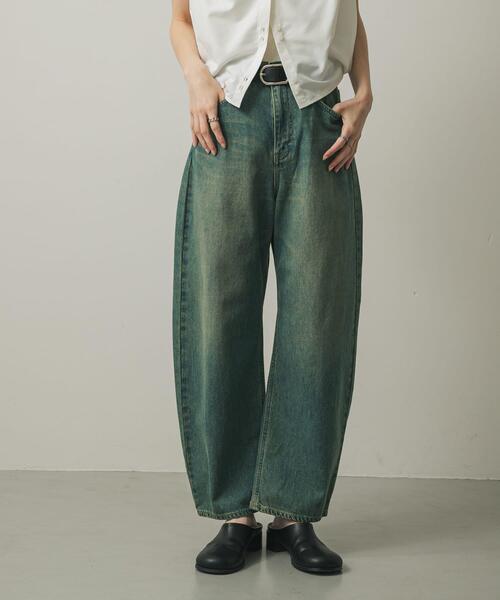 SENSE OF PLACE by URBAN RESEARCH（センスオブプレイスバイアーバンリサーチ）の「『別注』Lee101×SENSE OF PLACE　BARREL PANTS（デニムパンツ・レディース・グリーン系その他/ブラウン系その他・SMALL/MEDIUM）」の11枚目の写真