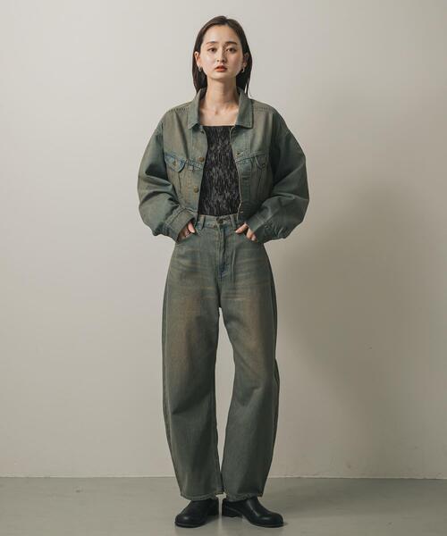 SENSE OF PLACE by URBAN RESEARCH（センスオブプレイスバイアーバンリサーチ）の「『別注』Lee101×SENSE OF PLACE　BARREL PANTS（デニムパンツ・レディース・グリーン系その他/ブラウン系その他・SMALL/MEDIUM）」の18枚目の写真