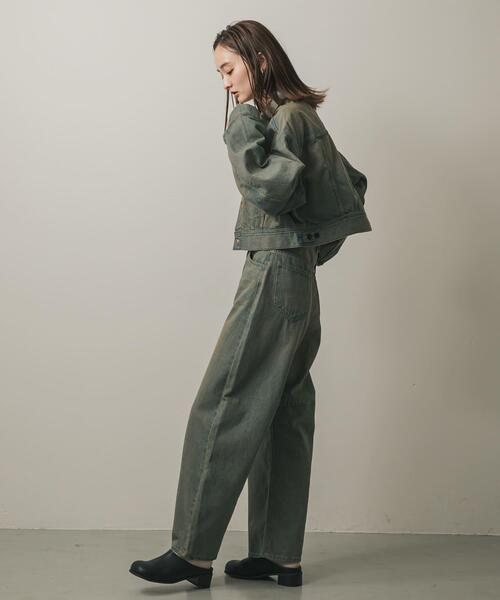 SENSE OF PLACE by URBAN RESEARCH（センスオブプレイスバイアーバンリサーチ）の「『別注』Lee101×SENSE OF PLACE　BARREL PANTS（デニムパンツ・レディース・グリーン系その他/ブラウン系その他・SMALL/MEDIUM）」の19枚目の写真