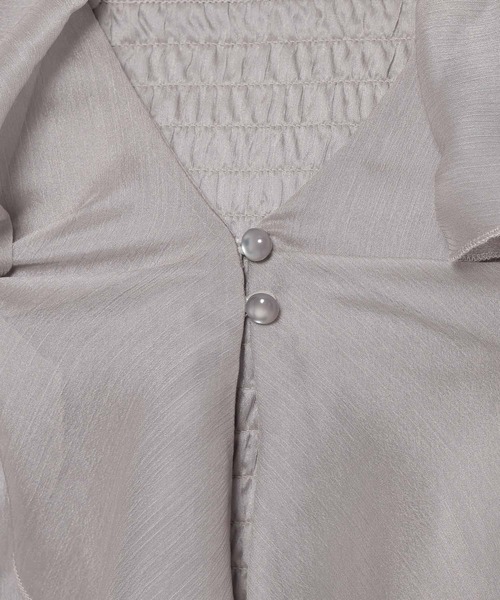 mysty woman（ミスティウーマン）の「［追加1］ラッフルブラウスキャミSET　320391（シャツ/ブラウス・レディース・ブラック/グレー/アイボリー/ブラウン・FREE）」の18枚目の写真