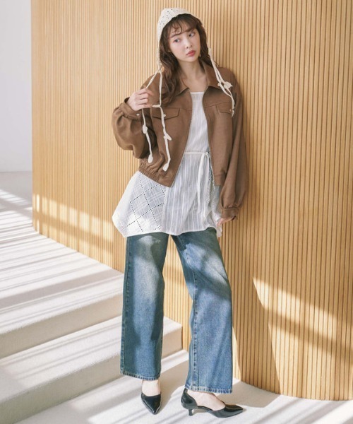 archives（アルシーヴ）の「コットンレースキャミワンピース（ワンピース・レディース・オフホワイト/ブラック・MEDIUM）」の4枚目の写真