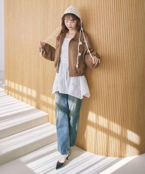 archives（アルシーヴ）の「コットンレースキャミワンピース（ワンピース・レディース・オフホワイト/ブラック・MEDIUM）」の5枚目の写真