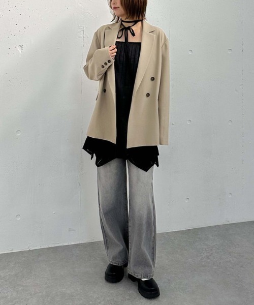 archives（アルシーヴ）の「コットンレースキャミワンピース（ワンピース・レディース・オフホワイト/ブラック・MEDIUM）」の10枚目の写真