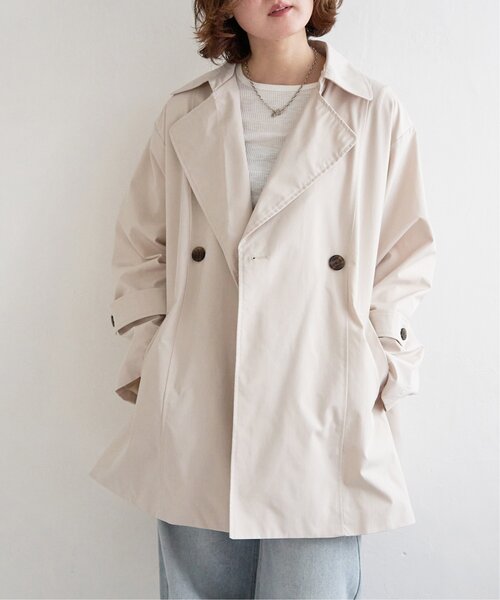 ☆新品未使用☆titivate Aライン丈ミドルトレンチコート　アイボリー TI2182EW041330_18_l.jpg
