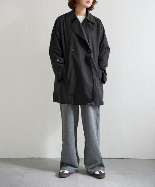 notch.（ノッチ）の「Aラインミドルトレンチコート（トレンチコート・レディース・ベージュ/ブラック/アイボリー・M）」の12枚目の写真
