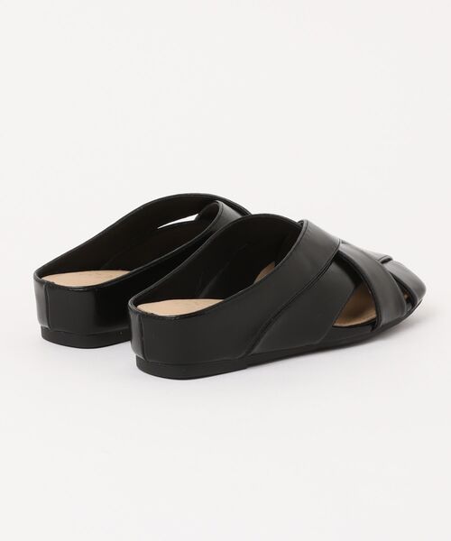shoes365(シューズスリーシックスファイヴ)の「【shoes 365】クロスオープントゥミュール (SS)(スリッポン・レディース・ブラック/オフホワイト・23.0cm/25.0cm/24.5cm/24.0cm/23.5cm/22.5cm)」の12枚目の写真