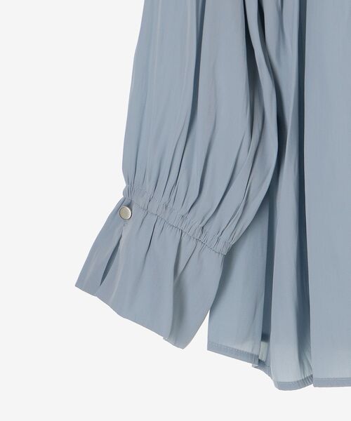パウダーサテンフロントシャーリングブラウス パウダーサテンフロントシャーリングブラウス/le.coeur blanc