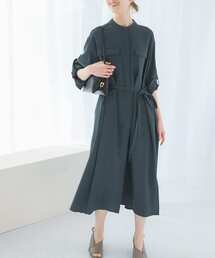 URBAN RESEARCH ROSSO WOMEN | ウォッシャブルリネンライクシャツワンピース(ワンピース)