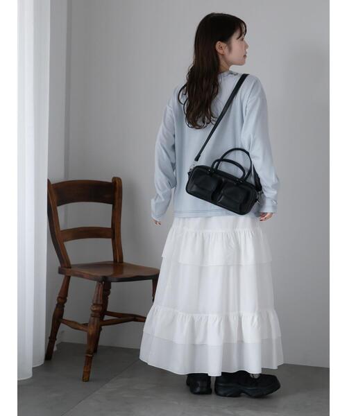 ehka sopo(エヘカソポ)の「エコレザー2wayバッグ(ハンドバッグ・レディース・ブラック/キナリ/ミント・F)」の15枚目の写真