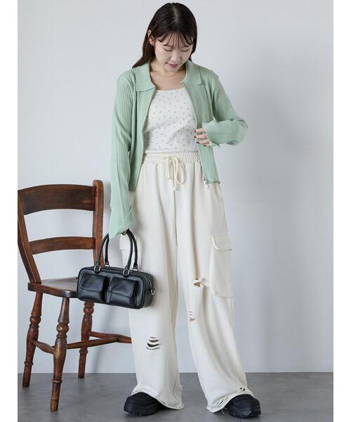 ehka sopo(エヘカソポ)の「エコレザー2wayバッグ(ハンドバッグ・レディース・ブラック/キナリ/ミント・F)」の16枚目の写真