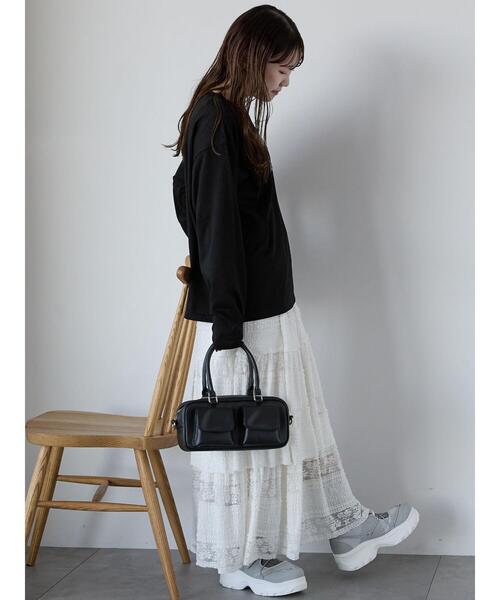 ehka sopo(エヘカソポ)の「エコレザー2wayバッグ(ハンドバッグ・レディース・ブラック/キナリ/ミント・F)」の19枚目の写真