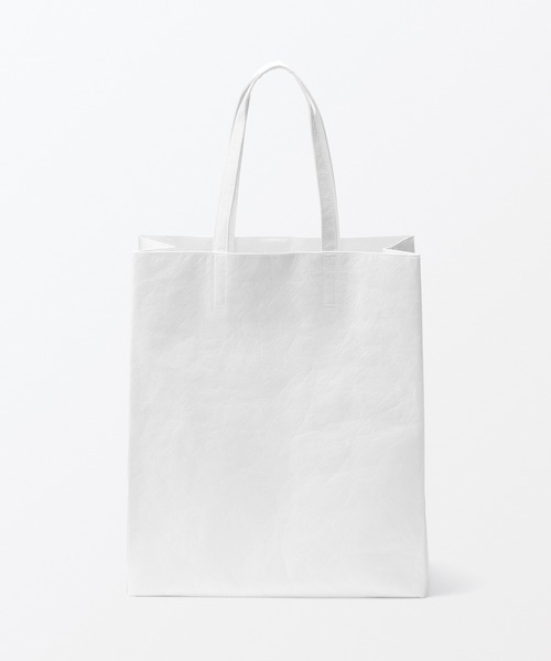 MUJI Labo(ムジラボ)の「〔MUJI Labo〕ペーパーライクトートバッグ(トートバッグ・メンズ・ホワイト/ブラック/グレー・FREE)」の4枚目の写真
