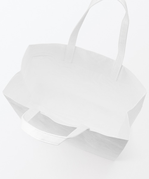 MUJI Labo(ムジラボ)の「〔MUJI Labo〕ペーパーライクトートバッグ(トートバッグ・メンズ・ホワイト/ブラック/グレー・FREE)」の5枚目の写真