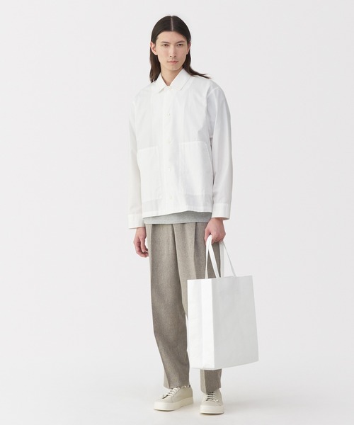MUJI Labo(ムジラボ)の「〔MUJI Labo〕ペーパーライクトートバッグ(トートバッグ・メンズ・ホワイト/ブラック/グレー・FREE)」の9枚目の写真