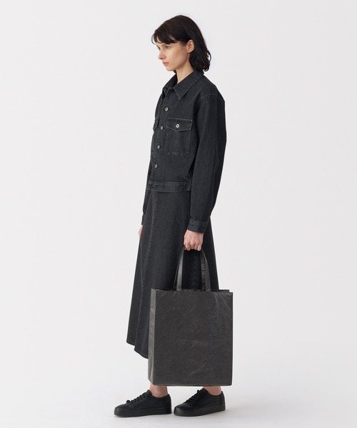 MUJI Labo(ムジラボ)の「〔MUJI Labo〕ペーパーライクトートバッグ(トートバッグ・メンズ・ホワイト/ブラック/グレー・FREE)」の15枚目の写真