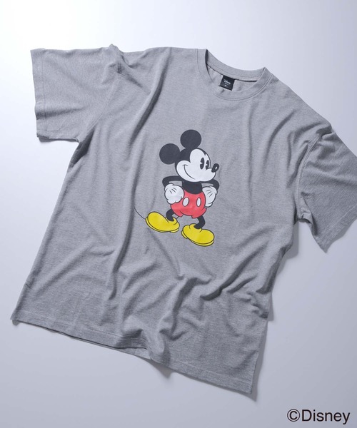 Disney(ディズニー)の「メンズ MICKEY MOUSE ミッキーマウス オーバーサイズTシャツ(Tシャツ/カットソー・メンズ・モカ/ネイビー/グレー系その他/杢グレー/オフホワイト/チャコールグレー/ホワイト系その他2/ダークグリーン/ホワイト系その他3/ホワイト系その他/グレー系その他4/グリーン系その他/グレー系その他3/ブルー系その他/グレー系その他2・M/XL/L)」の6枚目の写真