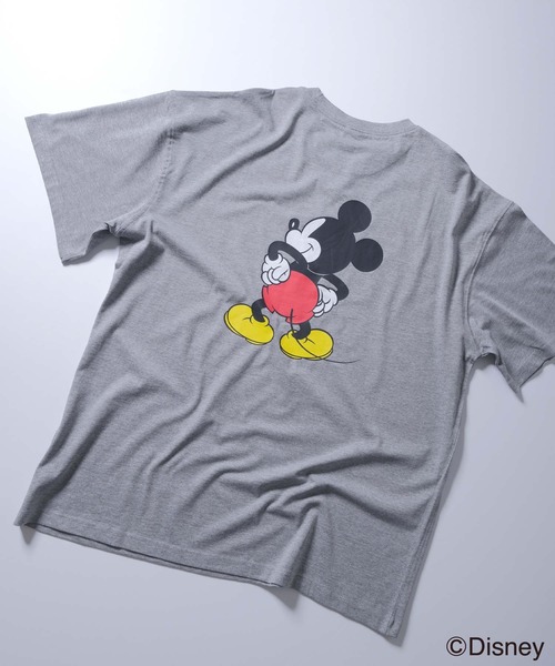 Disney(ディズニー)の「メンズ MICKEY MOUSE ミッキーマウス オーバーサイズTシャツ(Tシャツ/カットソー・メンズ・モカ/ネイビー/グレー系その他/杢グレー/オフホワイト/チャコールグレー/ホワイト系その他2/ダークグリーン/ホワイト系その他3/ホワイト系その他/グレー系その他4/グリーン系その他/グレー系その他3/ブルー系その他/グレー系その他2・M/XL/L)」の8枚目の写真