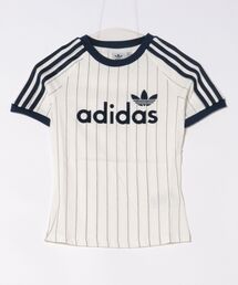 adidas（アディダス）の「adidas アディダス W GRAPHIC CALI TEE ショートスリーブ JC7705 OWHT/NINDIGO（Tシャツ/カットソー）」