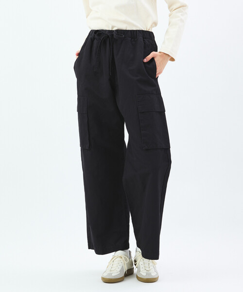ORCIVAL（オーシバル）の「ORCIVAL | コットンリネン イージーカーゴパンツ WOMEN（カーゴパンツ・レディース・ネイビー/オリーブ・1）」の6枚目の写真