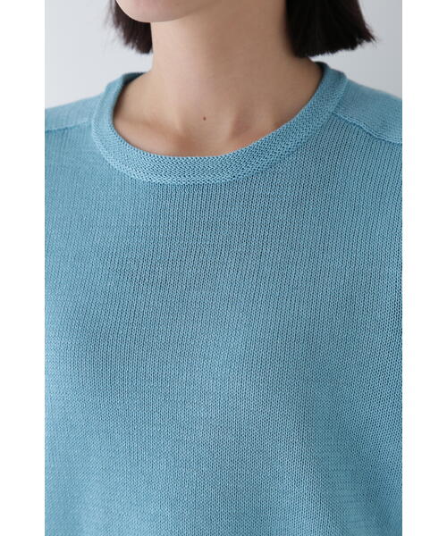 human woman(ヒューマンウーマン)の「◆【ウォッシャブル】ミドルゲージギマポケット付プルオーバー(ニット/セーター・レディース・ピンク/ネイビー/ブルー/グレー・MEDIUM)」の22枚目の写真