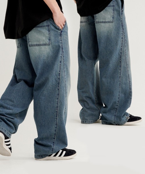 セール】【WV PROJECT】snap denim PT / JNLP7709（デニムパンツ