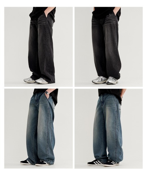 NO NEED（ノーニード）の「【WV PROJECT】snap denim PT / JNLP7709（デニムパンツ・メンズ・ブルー/ブラック・M/L/LL）」の6枚目の写真