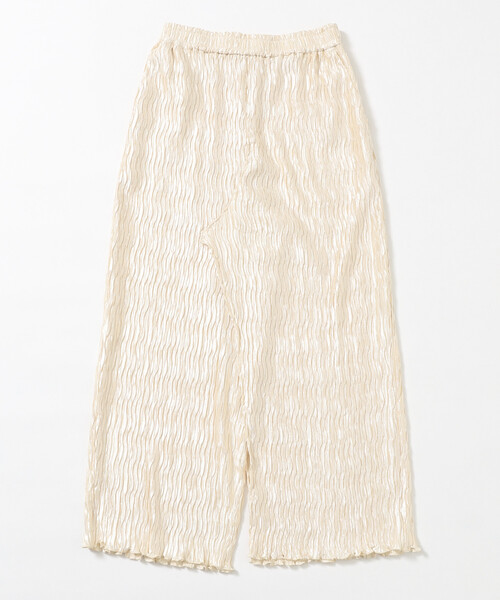 Firsthand（ファーストハンド）の「Firsthand/ファーストハンド クリンクル プリーツ スリット イージースカート / イージーパンツ（スカート・レディース・オフホワイト/ブルー・FREE）」の11枚目の写真