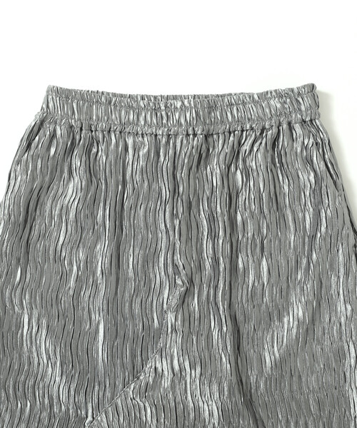 Firsthand（ファーストハンド）の「Firsthand/ファーストハンド クリンクル プリーツ スリット イージースカート / イージーパンツ（スカート・レディース・オフホワイト/ブルー・FREE）」の5枚目の写真