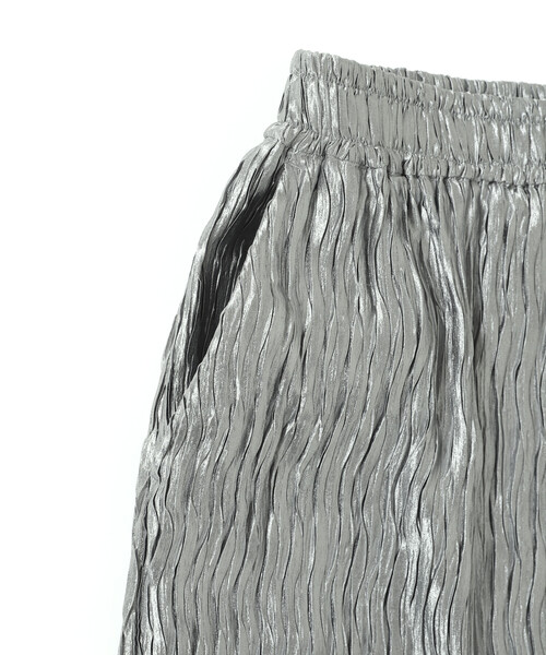 Firsthand（ファーストハンド）の「Firsthand/ファーストハンド クリンクル プリーツ スリット イージースカート / イージーパンツ（スカート・レディース・オフホワイト/ブルー・FREE）」の6枚目の写真