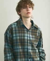 Flannel ombre check long sleeve shirt / フランネルオンブレチェック長袖シャツ