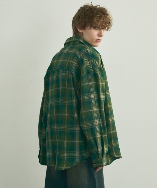 Shoowtime(ショウタイム)の「Flannel ombre check long sleeve shirt / フランネルオンブレチェック長袖シャツ(シャツ/ブラウス・メンズ・グリーン系/ブルー系・MEDIUM/LARGE/X-LARGE)」の22枚目の写真