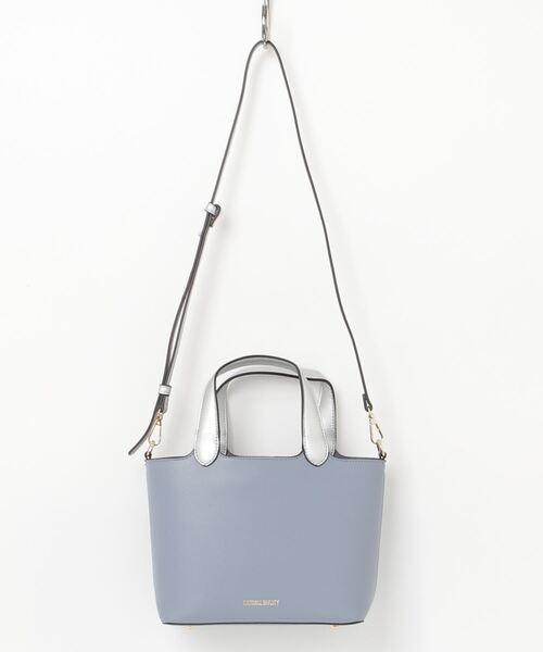 NATURAL BEAUTY（ナチュラルビューティー）の「【 NATURAL BEAUTY BAG & WALLET 】 ミリュー 2way ハンドバッグショルダーバッグ（ハンドバッグ・レディース・ブルー/アイボリー/ベージュ/ブラック・FREE）」の4枚目の写真