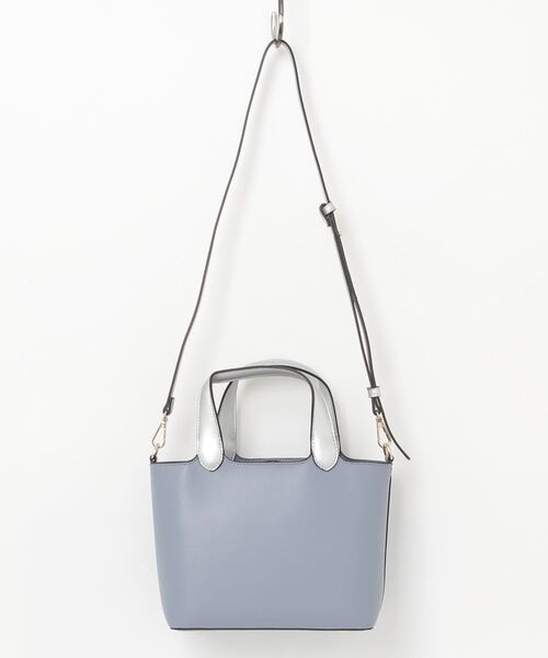 NATURAL BEAUTY（ナチュラルビューティー）の「【 NATURAL BEAUTY BAG & WALLET 】 ミリュー 2way ハンドバッグショルダーバッグ（ハンドバッグ・レディース・ブルー/アイボリー/ベージュ/ブラック・FREE）」の5枚目の写真