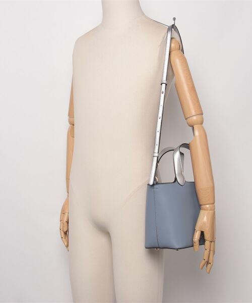 NATURAL BEAUTY（ナチュラルビューティー）の「【 NATURAL BEAUTY BAG & WALLET 】 ミリュー 2way ハンドバッグショルダーバッグ（ハンドバッグ・レディース・ブルー/アイボリー/ベージュ/ブラック・FREE）」の8枚目の写真