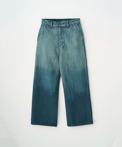 Juha(ユハ)の「GRADATION WIDE DENIM(デニムパンツ・メンズ・ブルー/ブラック・2/3/4)」の4枚目の写真
