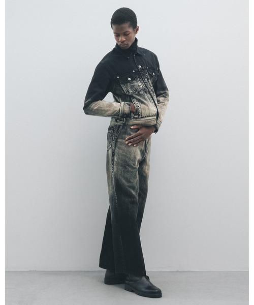 Juha(ユハ)の「GRADATION WIDE DENIM(デニムパンツ・メンズ・ブルー/ブラック・2/3/4)」の6枚目の写真