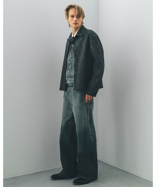 Juha(ユハ)の「GRADATION WIDE DENIM(デニムパンツ・メンズ・ブルー/ブラック・2/3/4)」の8枚目の写真
