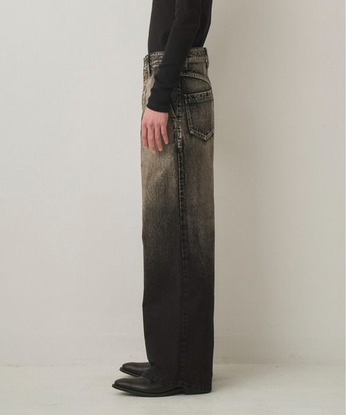 Juha(ユハ)の「GRADATION WIDE DENIM(デニムパンツ・メンズ・ブルー/ブラック・2/3/4)」の10枚目の写真